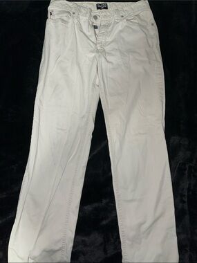 Men's White Casual Pants